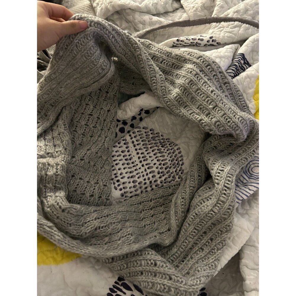 Grey Knitted Neck Warmer Women H&M One Size